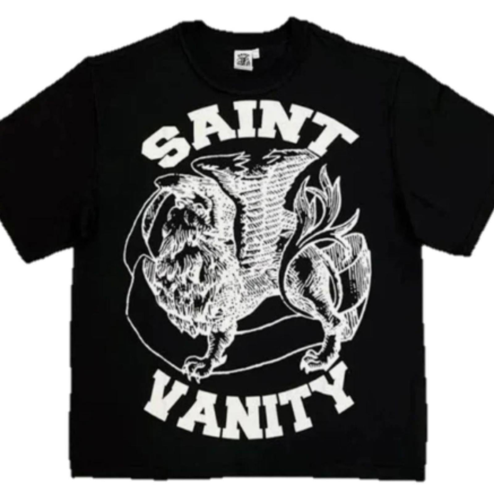 Saint Vanity Black Graphic Tee - Medium