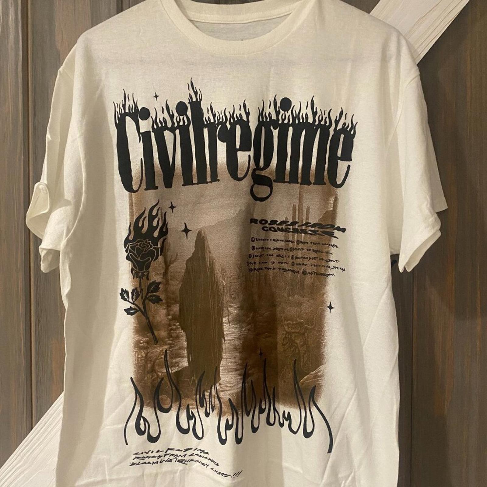 Civil Regime GT-Shirt, Size Large, White