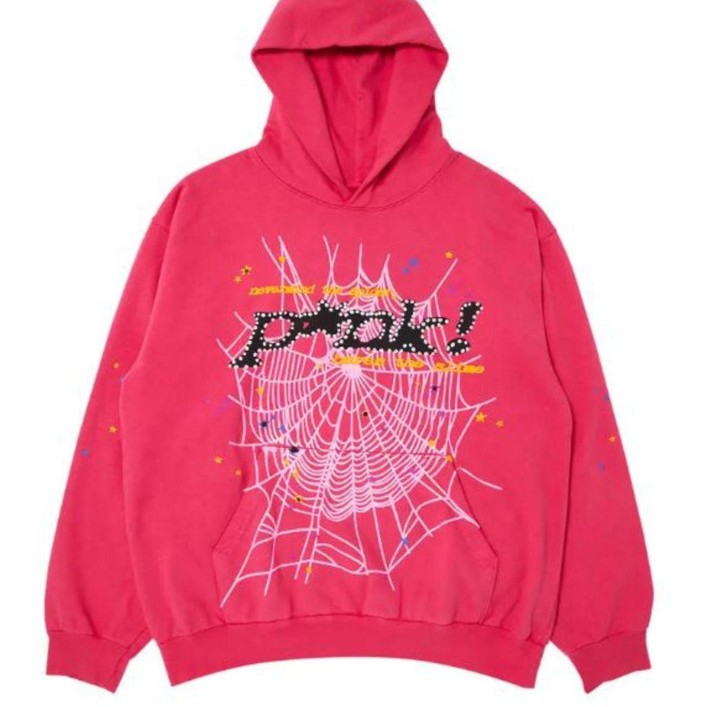 Sp5der Pink Hoodie – Web Graphic Design - XL