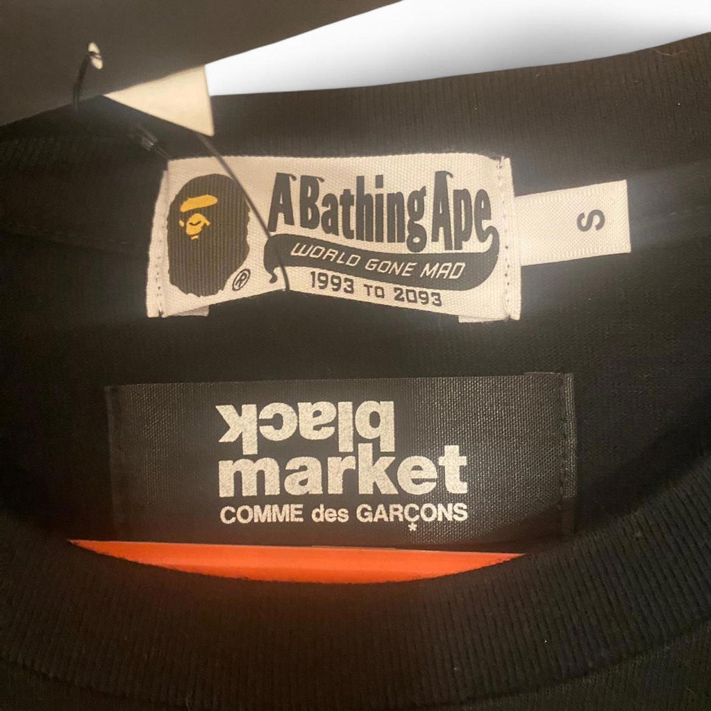 BAPE x Comme des Garçons Black Market Tee (Small)