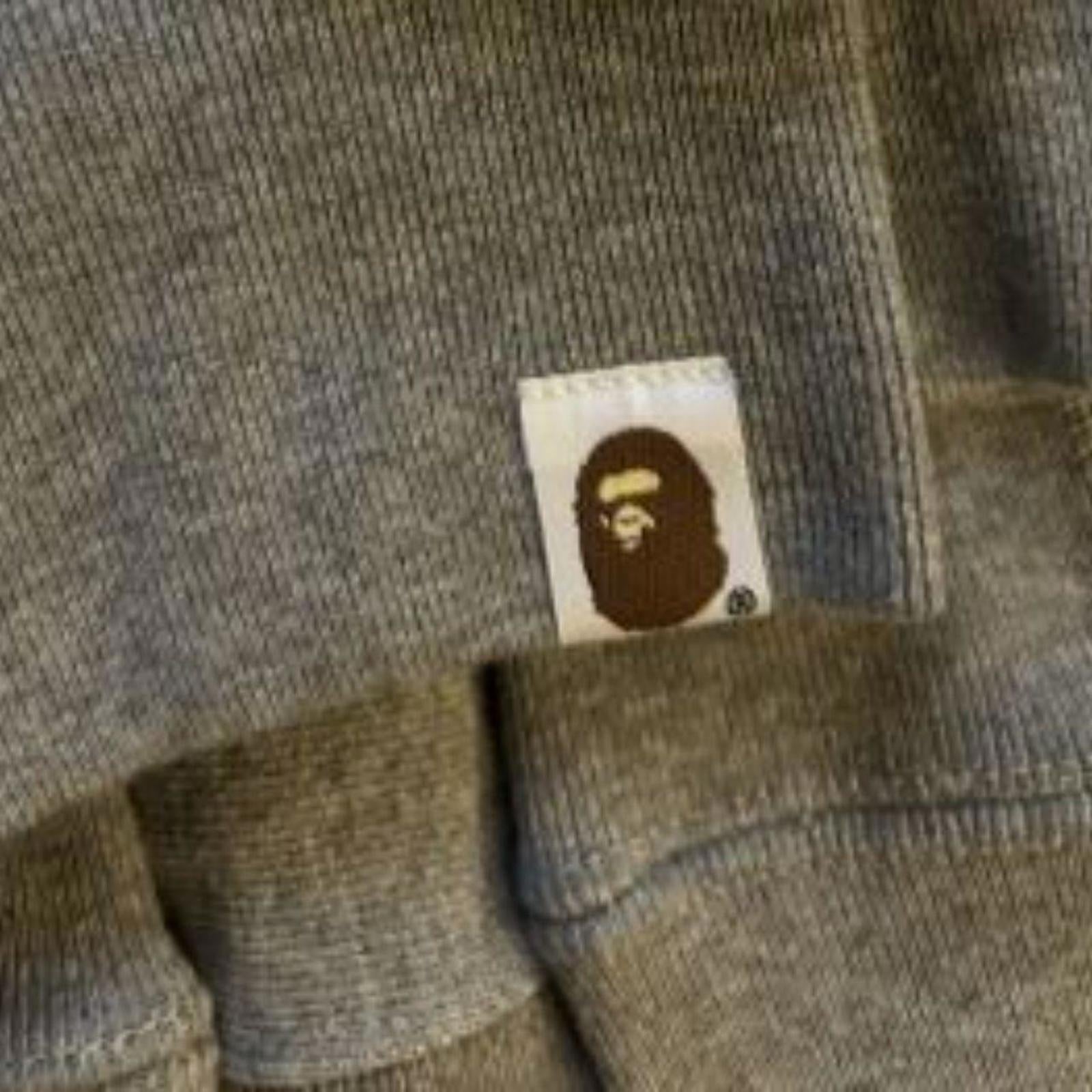 BAPE Grey Shark Full Zip Hoodie - XXL