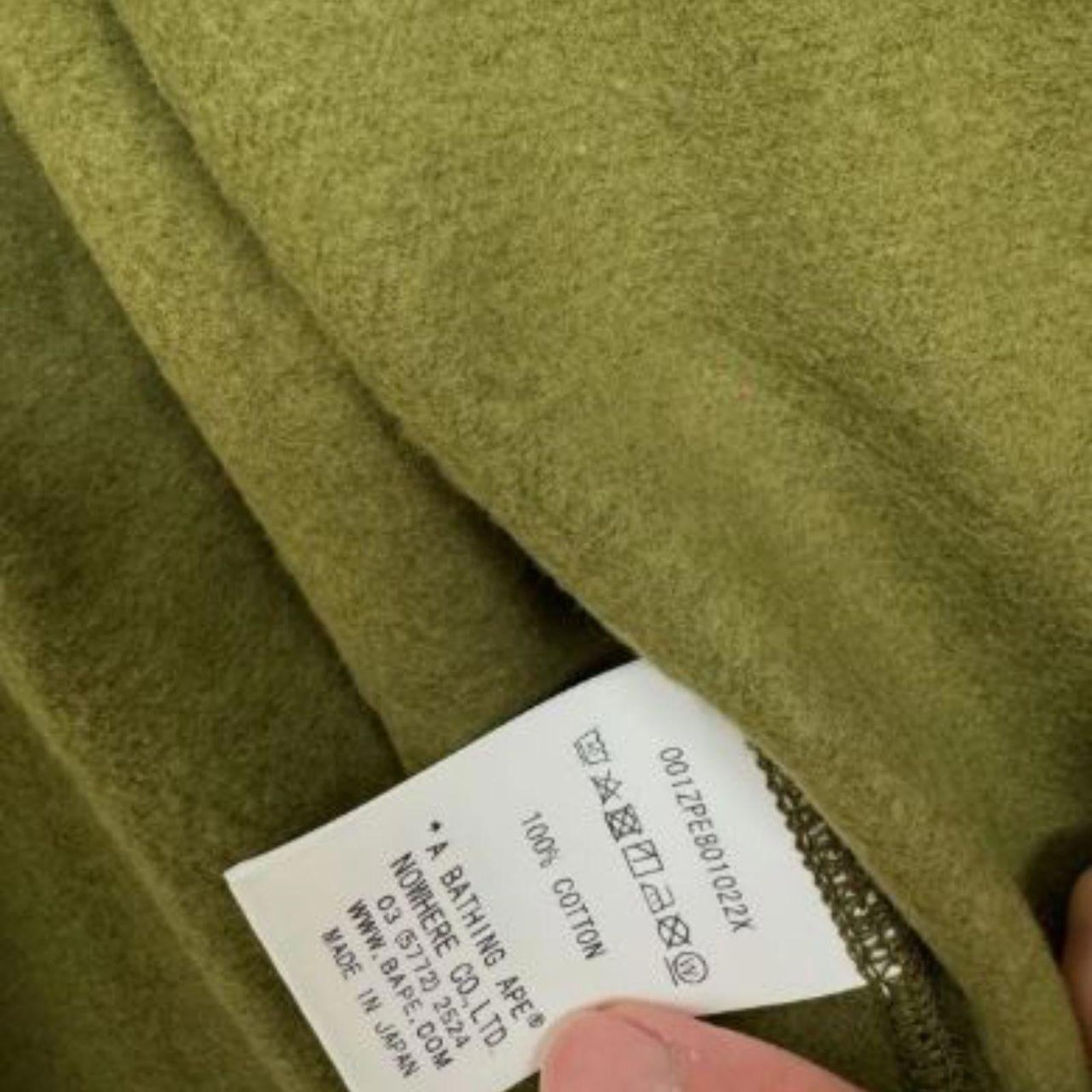 BAPE Green/Tan/Black Camo Full Zip Hoodie - XL