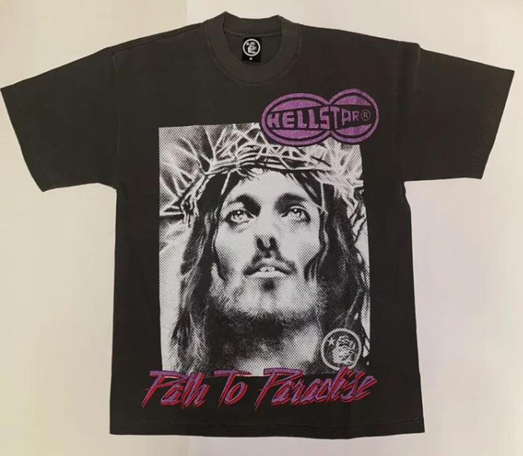 HellStar Path To Paradise Jesus Graphic T-shirt - XL