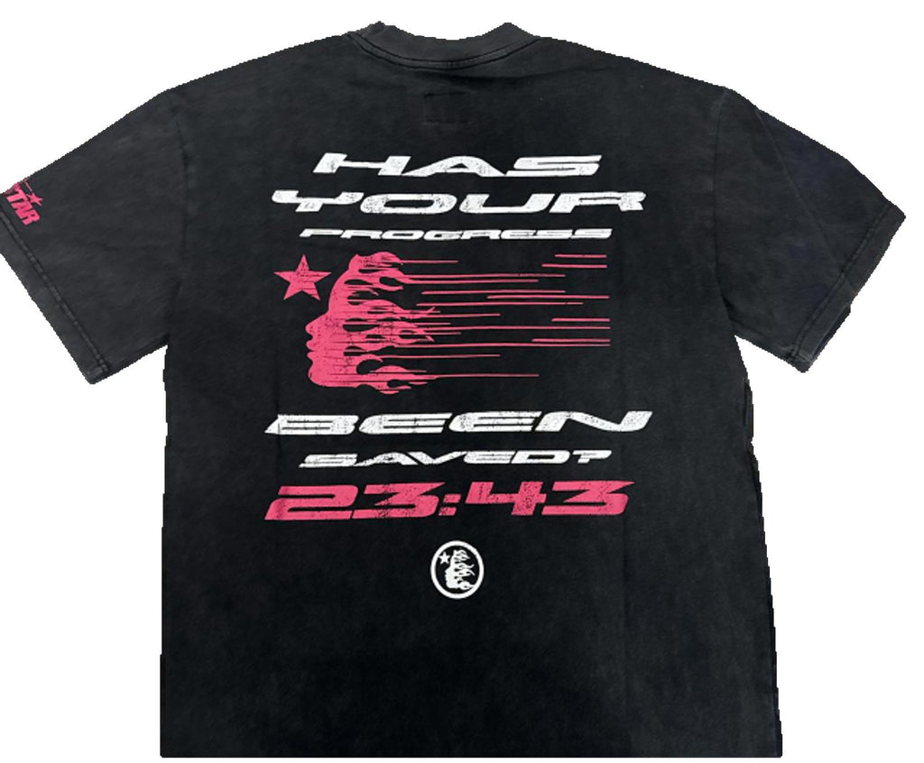 HellStar Black and White Jesus Graphic Tee - Large