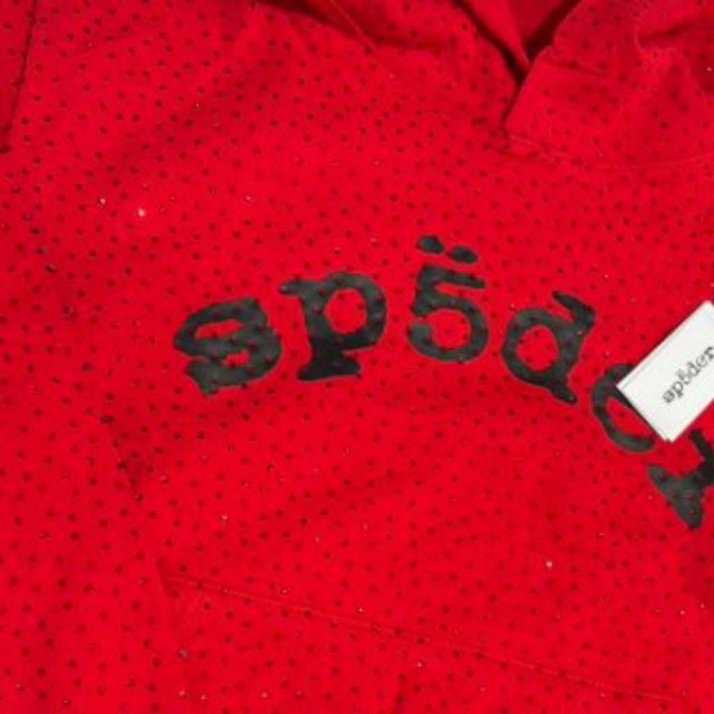 Sp5der Worldwide Men's Red VVS Hoodie - Size Large