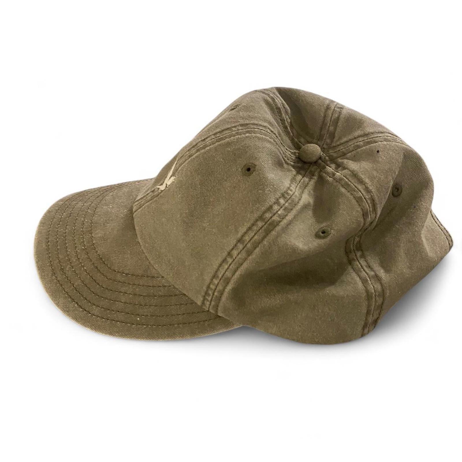 Brown-khaki American Eagle cap with embroidered logo #indie