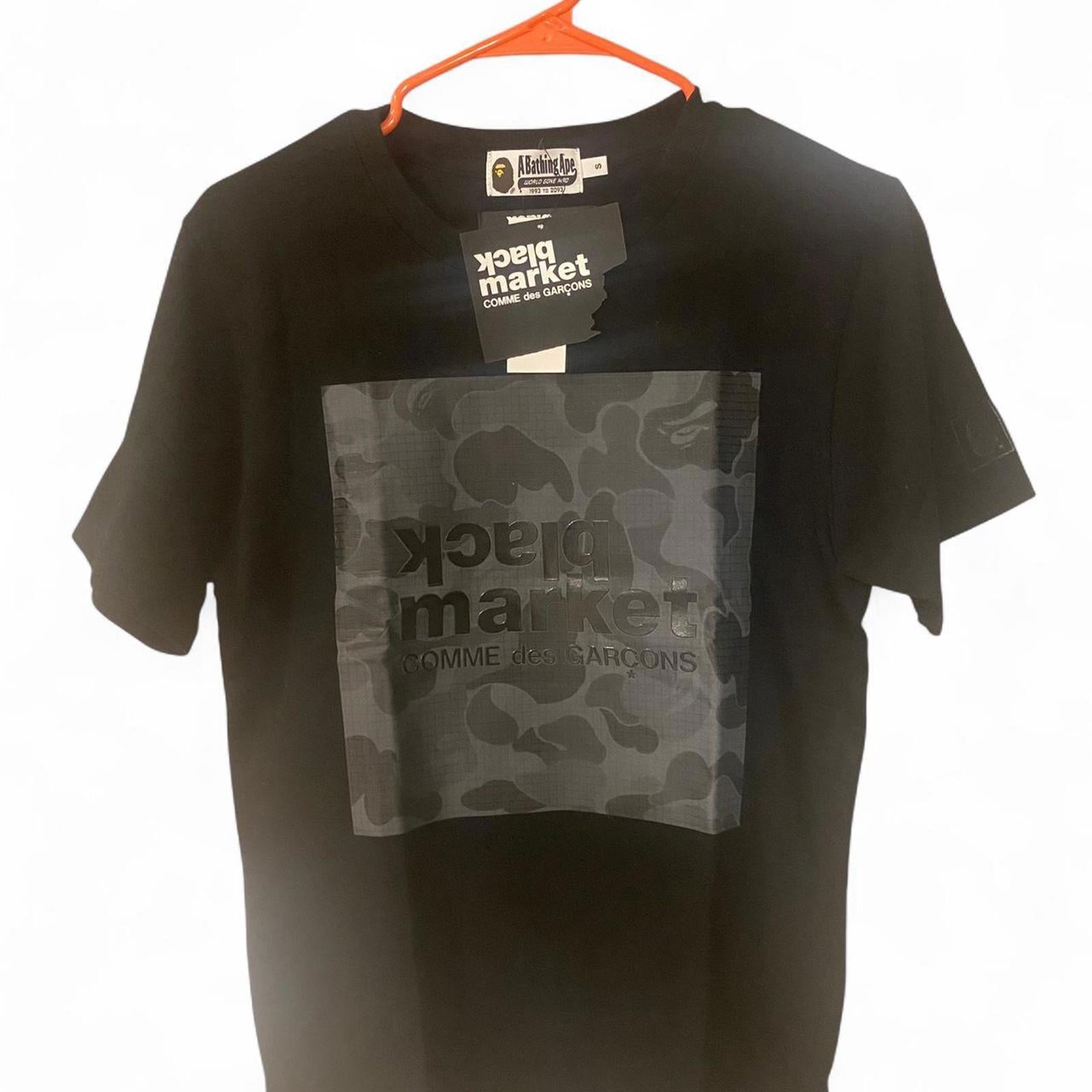 BAPE x Comme des Garçons Black Market Tee (Small)