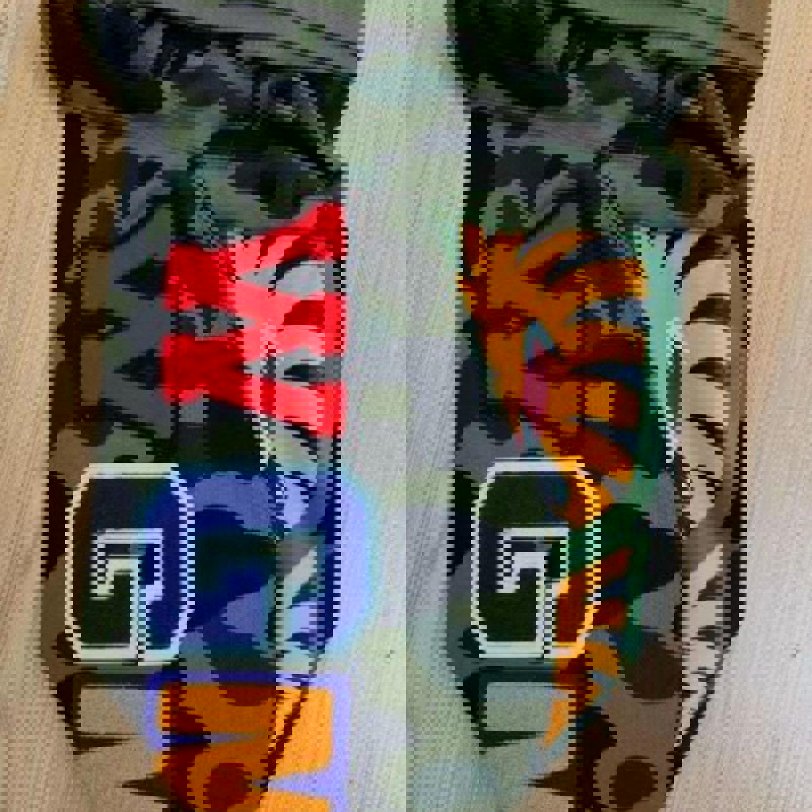 BAPE Green/Tan/Black Camo Full Zip Hoodie - XXL