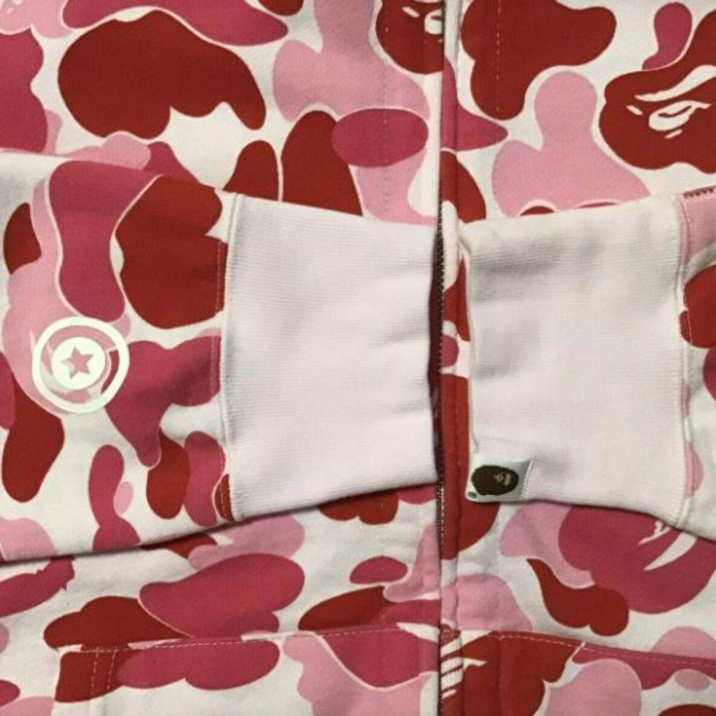 BAPE Pink Camo Shark Full Zip Hoodie – Size 2XL