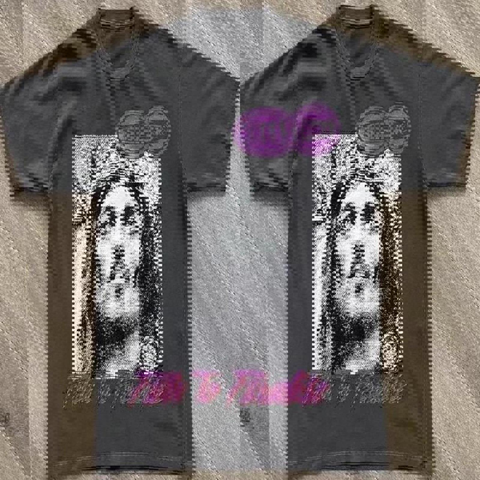 HellStar Path To Paradise Jesus Graphic T-shirt - Medium