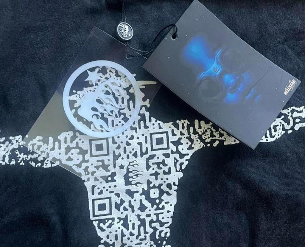 HellStar Black and White Jesus Graphic Tee - XL