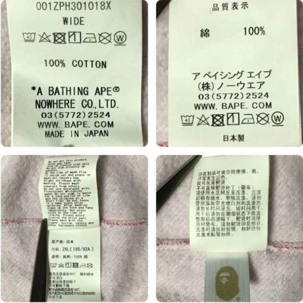 BAPE Pink Camo Shark Full Zip Hoodie – Size 2XL