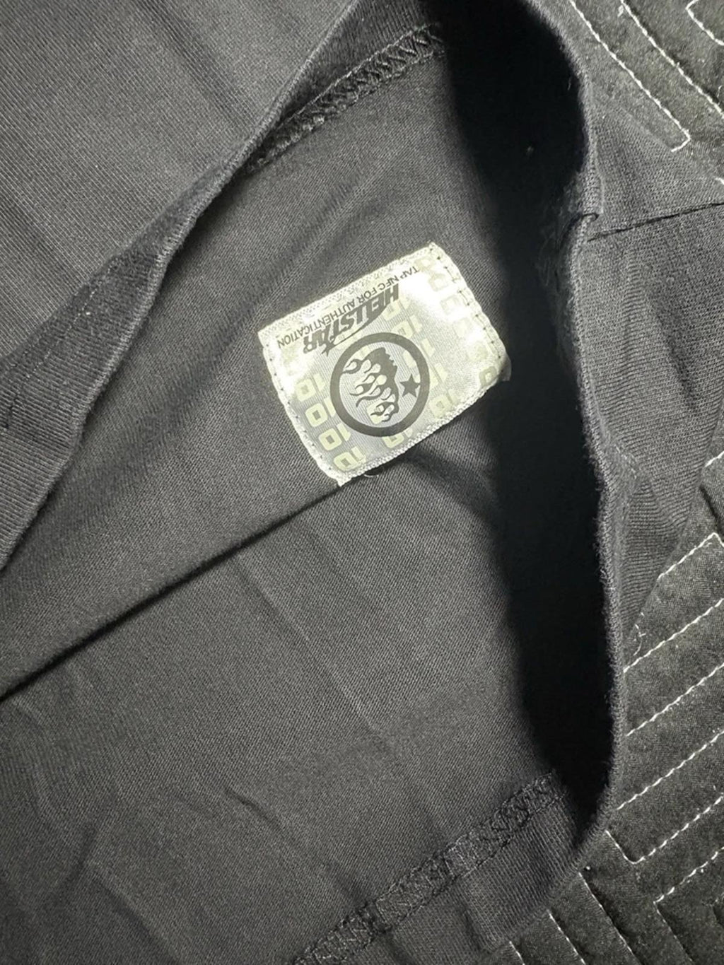 HellStar Black and White Jesus Graphic Tee - Large