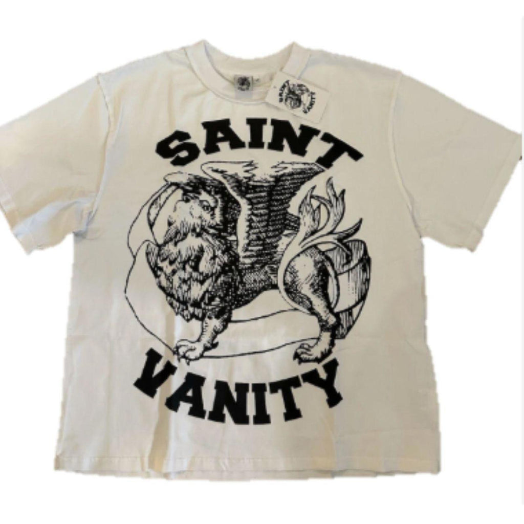 Saint Vanity White Graphic Tee – Medium
